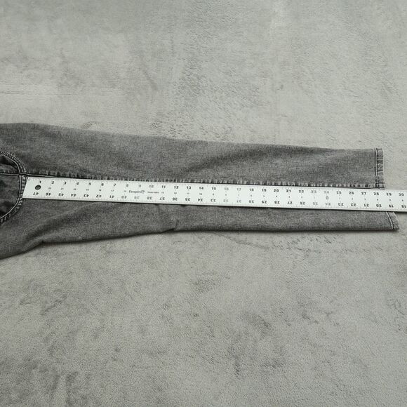 Chico's Platinum Jeans Womens US-12S Gray Mid-Rise Straight Slim Leg 29" Inseam - Picture 13 of 13